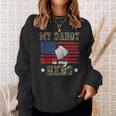 My Daddy Is My Hero Military Dad American Flag Army Proud Ar Sweatshirt Gifts for Her