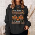 My Favorite Turkeys Call Me Mother Thanksgiving LeopardSweatshirt Gifts for Her