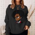 Natural Hair Afro Young Black Student Sweatshirt Gifts for Her