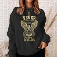 Never Underestimate The Power Of Devillers Personalized Last Name Sweatshirt Gifts for Her