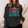 Not Perfect Half Perto Rican & Half Italian Puerto Rican Sweatshirt Gifts for Her