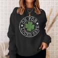 Oh For Lucks Sake Funny Clovers Stamp St Patricks Day Sweatshirt Gifts for Her