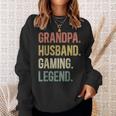 Opa Ehemann Gaming Legende Vintage Opa Gamer Retro Sweatshirt Geschenke für Sie