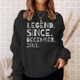 Optimized Geburtstagslegende Dezember 2001 Sweatshirt für Männer und Frauen Geschenke für Sie