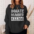 Orange Prisoner Costume Jail Break Outfit Lazy Halloween Sweatshirt Gifts for Her