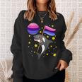 Orca In Space Omnisexual Pride Sweatshirt Gifts for Her