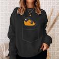 Oriole Bird In The Pocket Cute Pocket Oriole Sweatshirt Gifts for Her