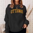 Ottawa Arch Vintage Retro University Style Sweatshirt Gifts for Her