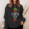 Papa Elf Xmas Matching Family Group Christmas Party Pajama Sweatshirt Gifts for Her
