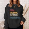 Papa Man Myth Legend Shirt For Mens & Dad Funny Father Gift Tshirt Sweatshirt Gifts for Her