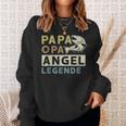 Papa Opa Angel Legende Sweatshirt, Perfekt für Vatertagsangler Geschenke für Sie