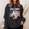 Patriotic Space Force American Flag Donald Trump Sweatshirt Gifts for Her