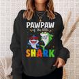 Pawpaw Of The Birthday Little Shark Themed Family Birthday Sweatshirt Gifts for Her