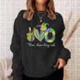 Peace Love King Cake Funny Mardi Gras Festival Party Costume V12 Sweatshirt Gifts for Her