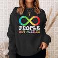 People Not Puzzles Autism Awareness Neurodiversity Inclusion Sweatshirt Gifts for Her