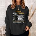 Peter Sohn Gottes Schwarzes Sweatshirt, Inspirierendes Zitat Design Geschenke für Sie