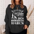 Pflegekraft Kasack Altenpfleger Ich Bin Der Verrückte Pflege Sweatshirt Geschenke für Sie