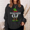 Physics Teacher Elf Funny Matching Family Christmas Pajamas Men Women Sweatshirt Graphic Print Unisex Gifts for Her
