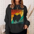 Pomeranian Dog Vintage Pet Lover Sweatshirt Gifts for Her