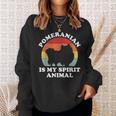 Pomeranian Is My Spirit Tierliebhaber Sweatshirt Geschenke für Sie