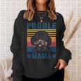 Poodle Mama Mother Retro Gifts Dog Mom Sweatshirt Gifts for Her