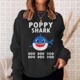 Poppy Shark Doo Doo Doo Funny Fathers Day Poppy Sweatshirt Gifts for Her
