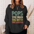 Pops The Man The Myth The Legend Christmas Sweatshirt Gifts for Her