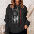 Promoted To Grandpa 2023 American Flag New Grandpa Sweatshirt Gifts for Her