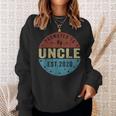 Promoted To Uncle Est 2021 Fathers Day Gifts Sweatshirt Gifts for Her