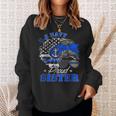 Proud Coast Guard Sister Us Navy Mother Messy Bun HairSweatshirt Gifts for Her