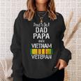 Proud Dad Papa Vietnam Veteran Vintage Vet Sweatshirt Gifts for Her