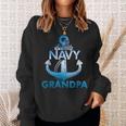 Proud Navy Grandpa Gift Lover Veterans Day Sweatshirt Gifts for Her