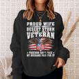 Proud Wife Of Desert Storm Veteran - Military Vets Spouse Men Women Sweatshirt Graphic Print Unisex Gifts for Her