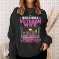 Proud World War 2 Veteran Wife Military Ww2 Veterans Spouse Men Women Sweatshirt Graphic Print Unisex Gifts for Her