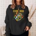 Puzzle Cube Dad Speed Cubing 80S Youth Vintage Math Sweatshirt Gifts for Her