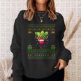 Radishes Lover Xmas Lighting Santa Ugly Radishes Christmas Gift Sweatshirt Gifts for Her
