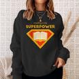 Reading Is My Superpower | Cute Read More Gift Sweatshirt Gifts for Her