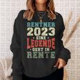 Rentner 2023 Rente Spruch Retro Vintage Sweatshirt Geschenke für Sie