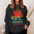 Retired 2023 Not My Problem Anymore Retirement Gifts Mom Dad Sweatshirt Gifts for Her