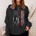 Retro American Boxing Apparel Us Flag Boxer Sweatshirt Gifts for Her