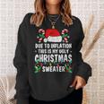 Retro Christmas Due To Inflation Ugly Christmas Sweaters Men Women Sweatshirt Graphic Print Unisex Gifts for Her