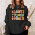 Retro Groovy Birthday Family Matching Cute Groovy Cousin Sweatshirt Gifts for Her Retro Groovy Birthday Family Matching Cute Groovy Cousin Sweatshirt Gifts for Her