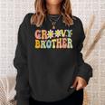 Retro Groovy Brother Matching Family Birthday Groovy Brother Sweatshirt Gifts for Her