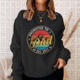 Retro New Dad First Dad Promoted To Dad Est 2022 Sweatshirt Gifts for Her