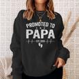 Retro Promoted To Papa Est 2020 Fathers Day New Grandpa Sweatshirt Gifts for Her