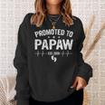 Retro Promoted To Papaw Est 2020 Fathers Day New Grandpa Sweatshirt Gifts for Her
