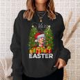 Santa Joe Biden Happy Easter Ugly Christmas V24 Men Women Sweatshirt Graphic Print Unisex Gifts for Her
