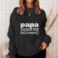 Schwarzes Herren Sweatshirt - Papa 2020 Warten Lustiges Design Geschenke für Sie