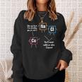 Science Chemistry Teacher Funny Cu Na Cl Chemical Elements Men Women Sweatshirt Graphic Print Unisex Gifts for Her