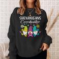Shenanigans Coordinator Bunny Gnome Rabbit Easter Day Sweatshirt Gifts for Her